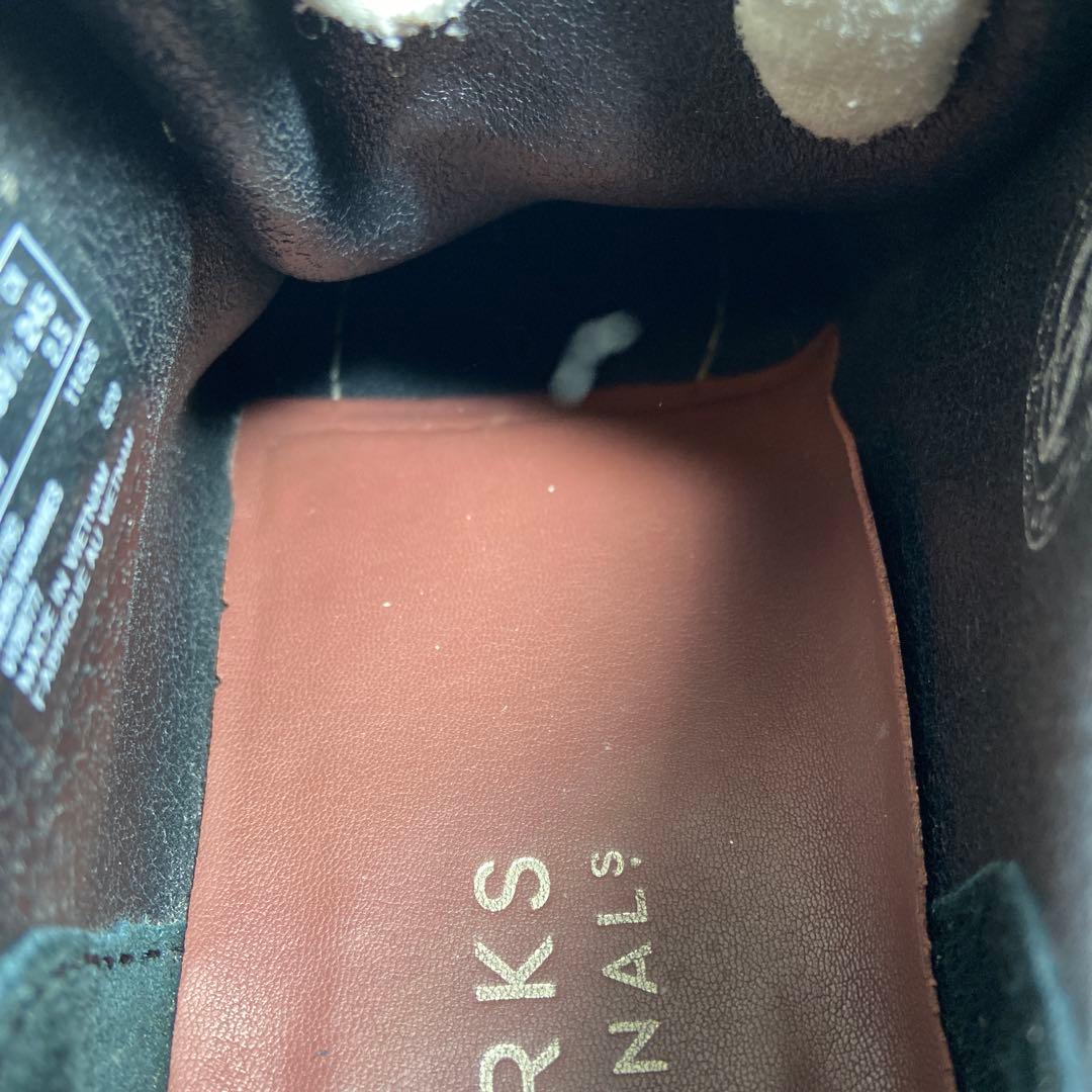 チャーム＆変え紐付✨クラークスCLARKS ORIGINALS ワラビー 黒色