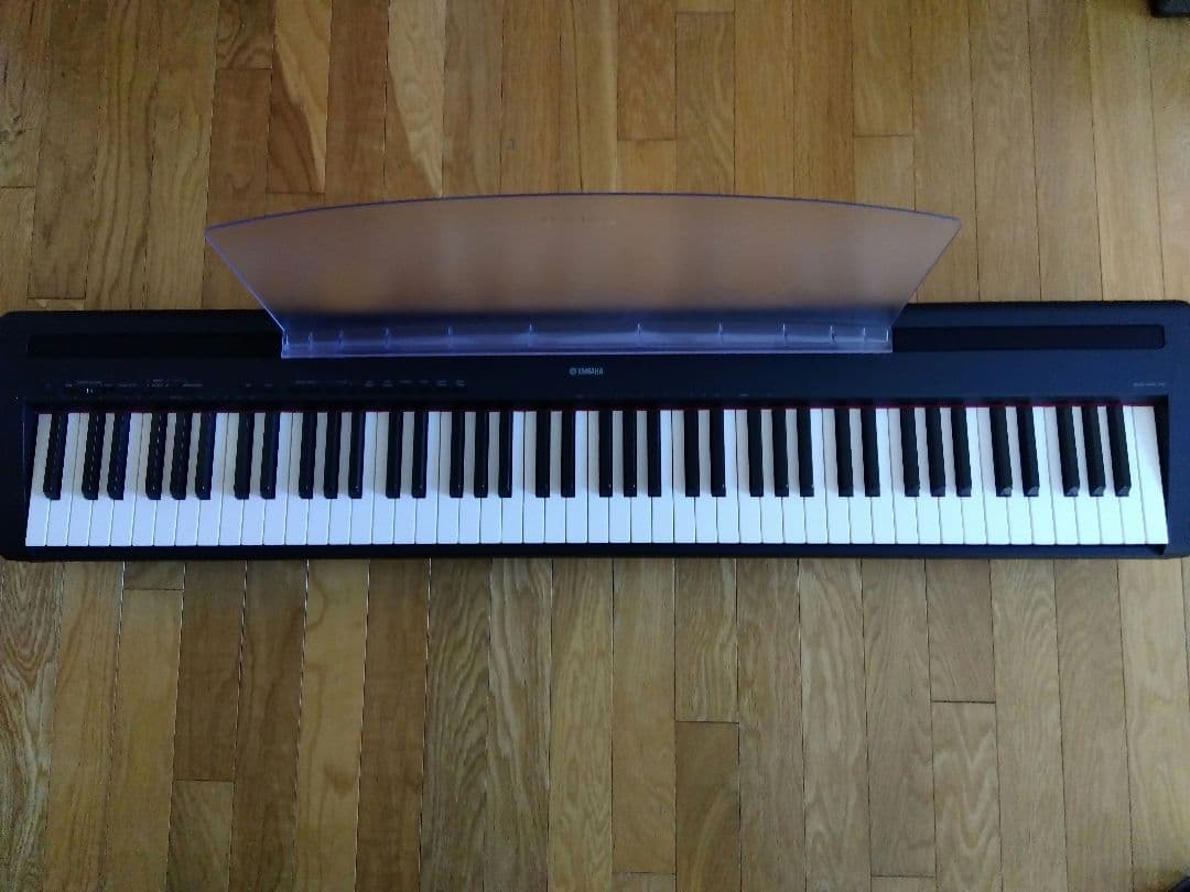YAMAHA 電子ピアノ P-95B 譜面台、簡易ペダル、アダプター