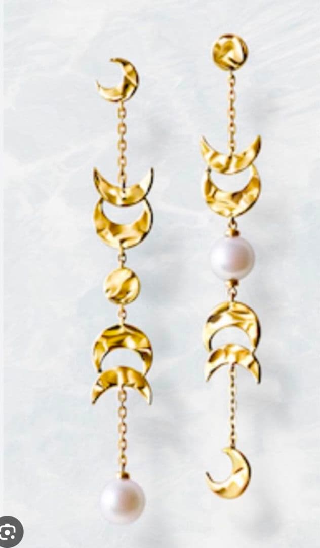 スタージュエリー K18YG アコヤパールピアス