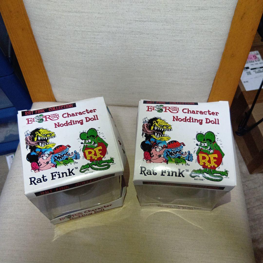 Rat Fink キャラクターノッディングドール 2体セット