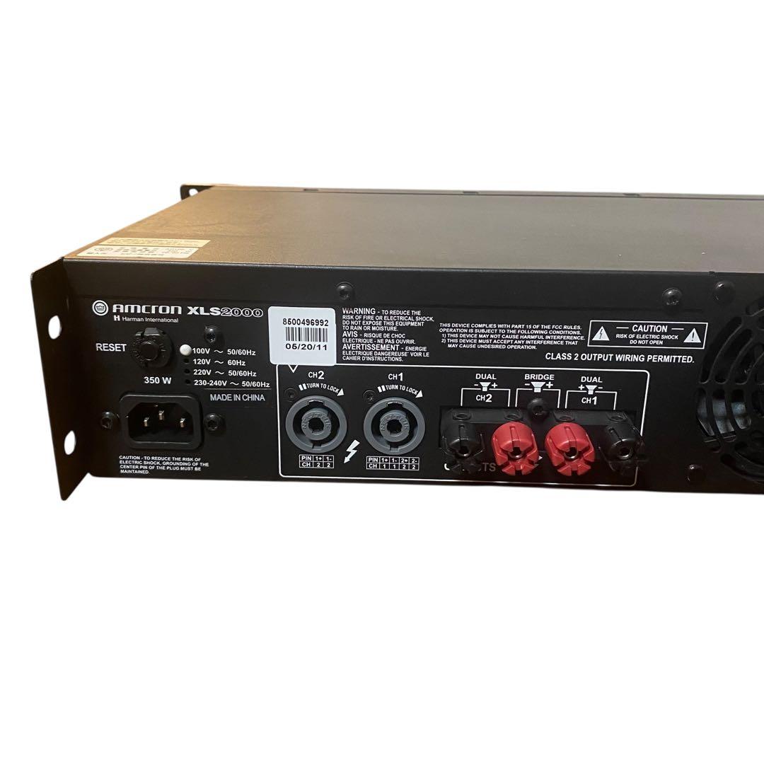 【現状品】アムクロン　デジタルパワーアンプ CROWN XLS2000