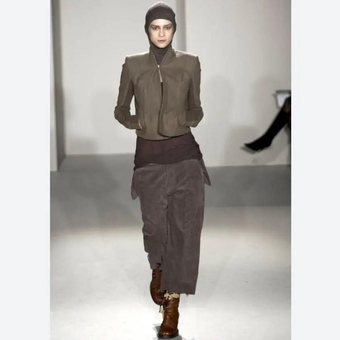 初期 RICK OWENS アーカイブ リネン サルエルパンツ グレー