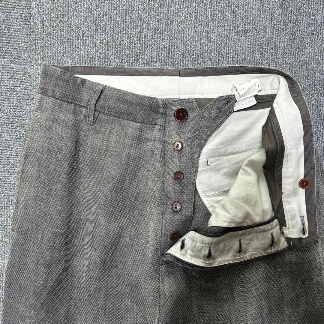 初期 RICK OWENS アーカイブ リネン サルエルパンツ グレー