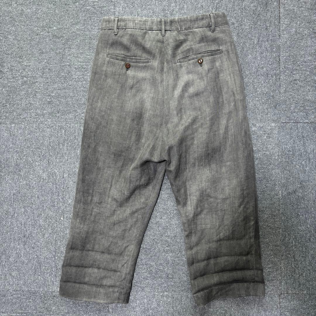 初期 RICK OWENS アーカイブ リネン サルエルパンツ グレー