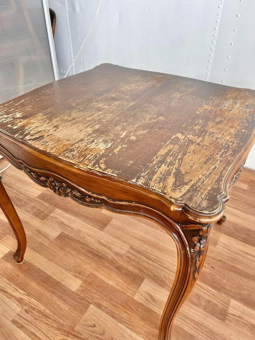 630 イタリア製 猫脚 ダイニングテーブル 木製 クラシック アンティーク