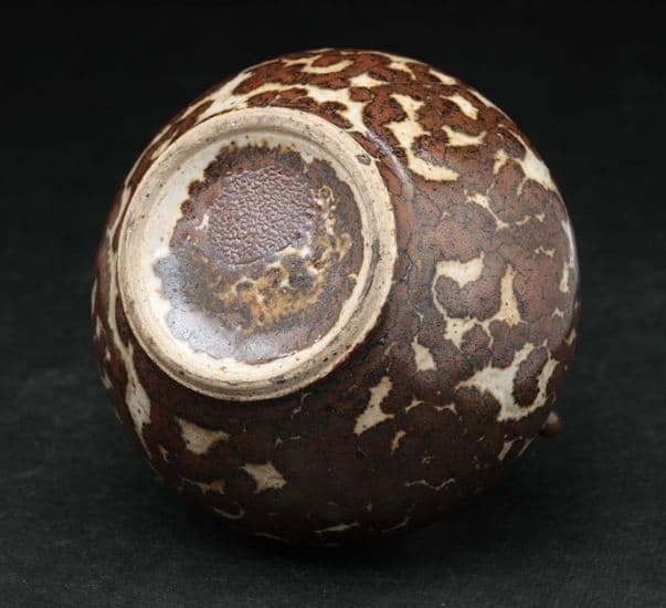 【古陶磁】吉州窯系 斑褐釉三耳小壷・褐釉斑三系小罐 中国古陶磁　中国美術