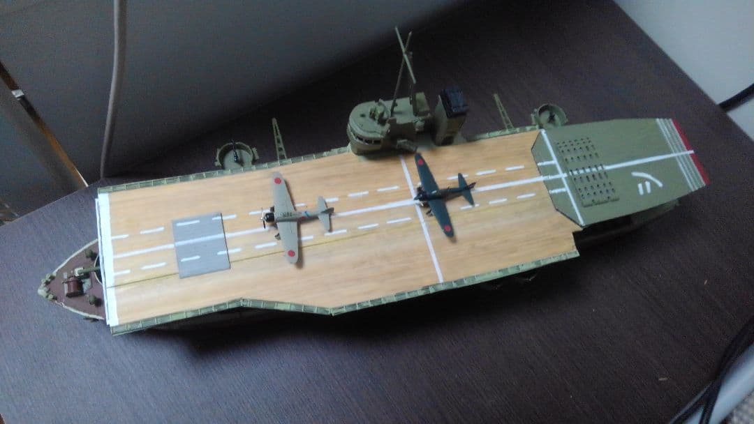 【ワンオフ】完成品　陸軍　護衛　空母　しんあきつ丸　揚陸艦　船　模型　仮想