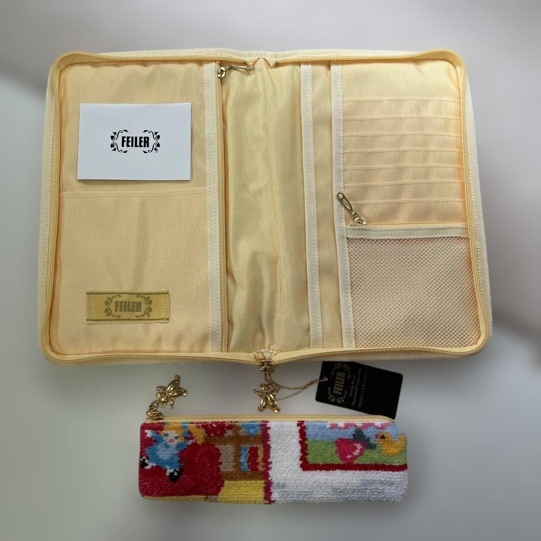 新品未使用 FEILER マルチケースのみ カラフル犬とクマデザイン