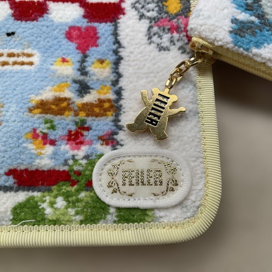 新品未使用 FEILER マルチケースのみ カラフル犬とクマデザイン