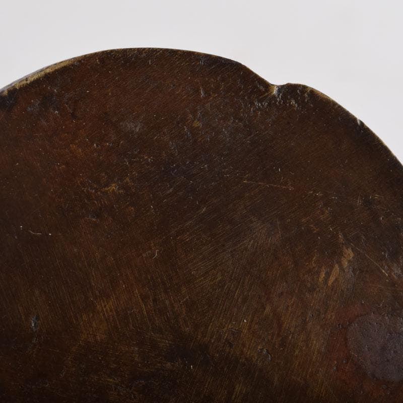 中国　古銅宣徳銅　唐草彫　水滴　時代箱　C　8473