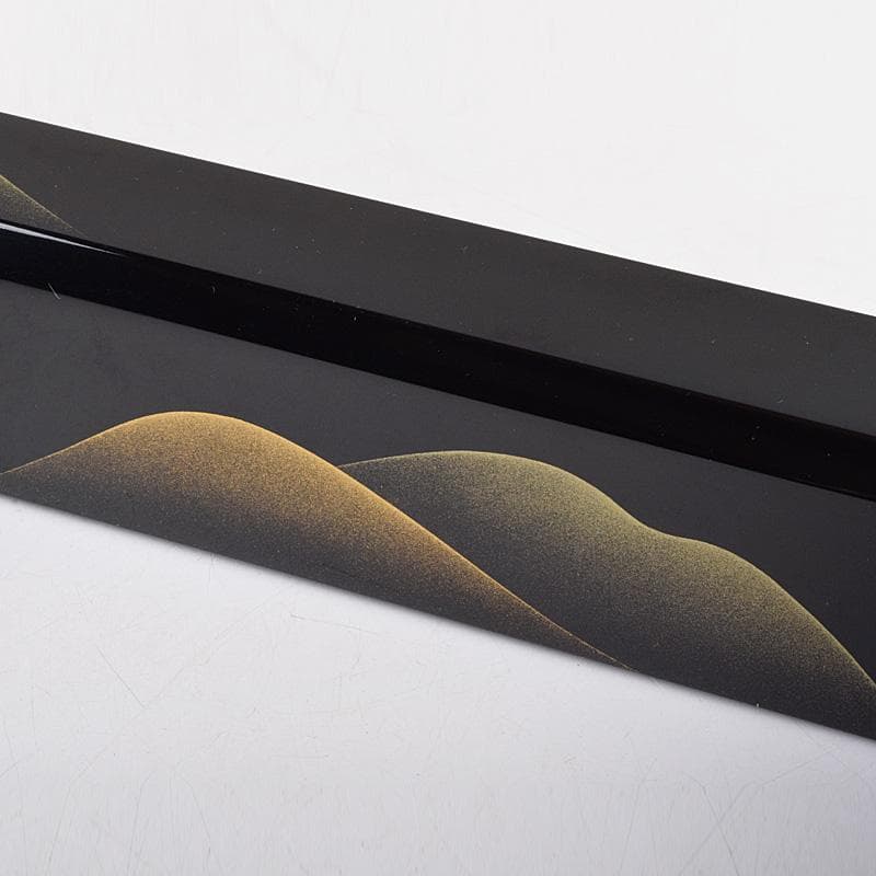 茶道具　蒔絵師　村田宗覚作　遠山蒔絵　炉縁　共箱　C　R9245B