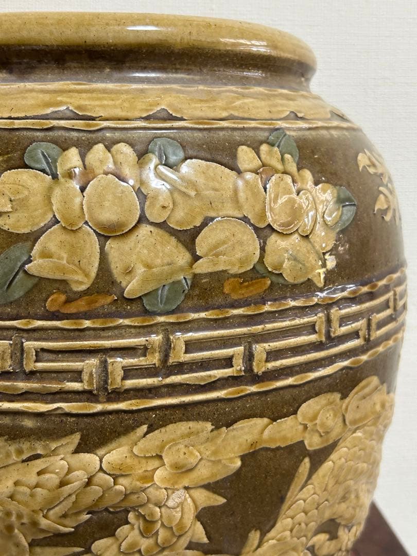 中国　龍紋大瓶　アンティーク　送料込み0912