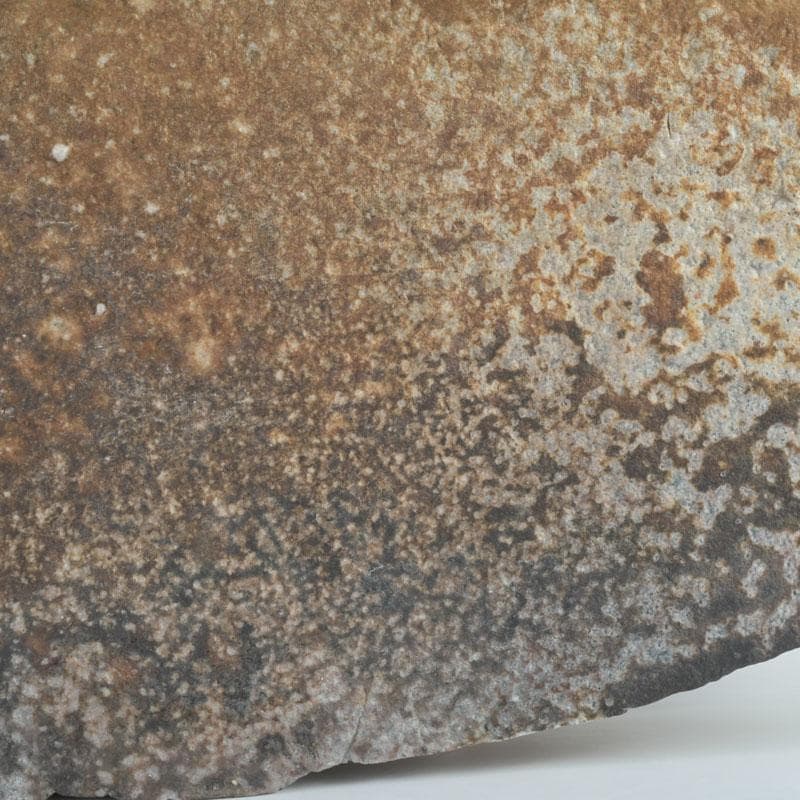 茶道具　信楽焼　奥田英山作　扁壷　花入　共布共箱　N　9811A