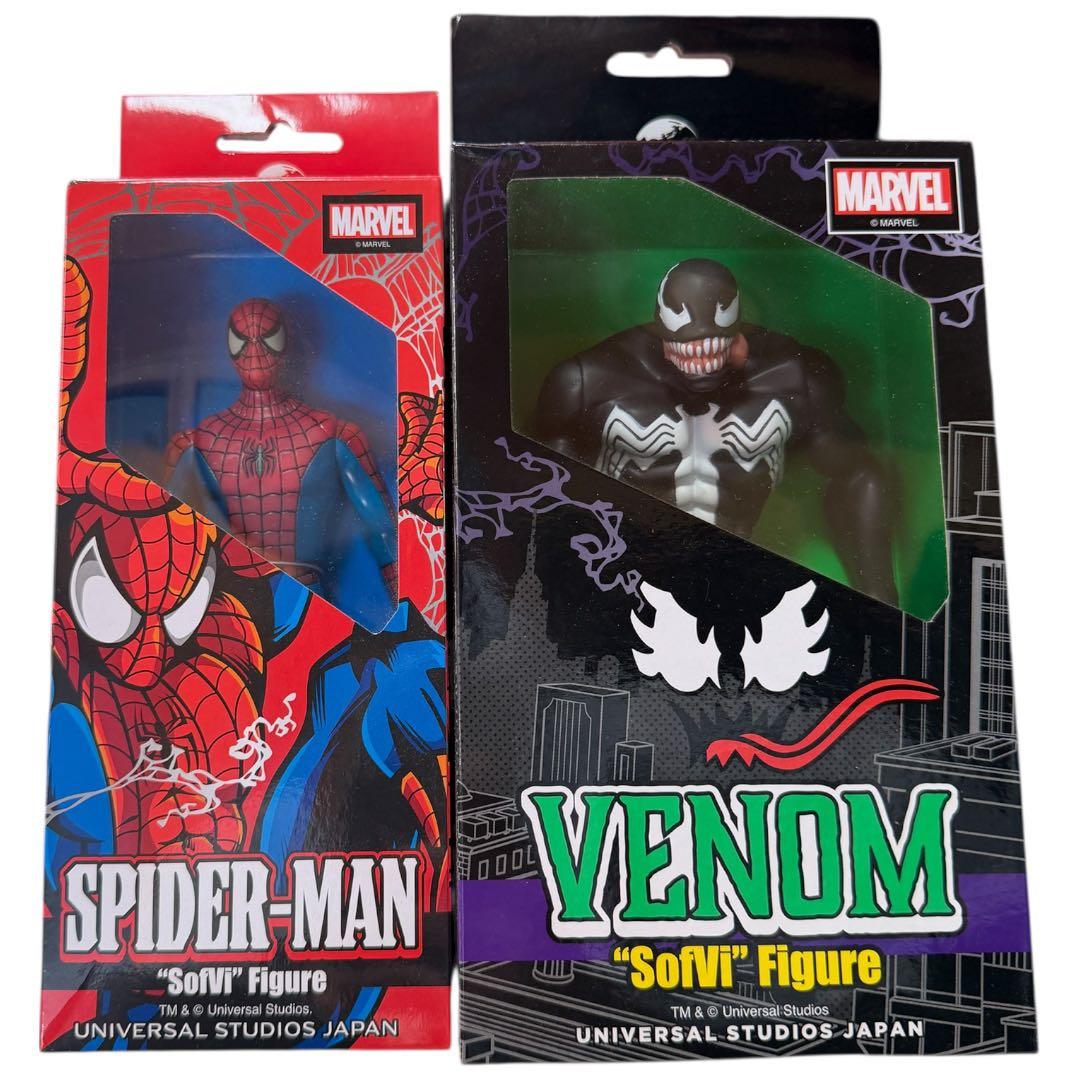 USJ スパイダーマン ソフビフィギュア2点セット