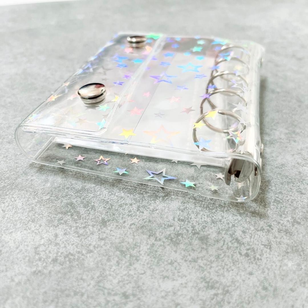 シール帳 バインダー キラキラ クリアバインダー コレクション 透明 シール