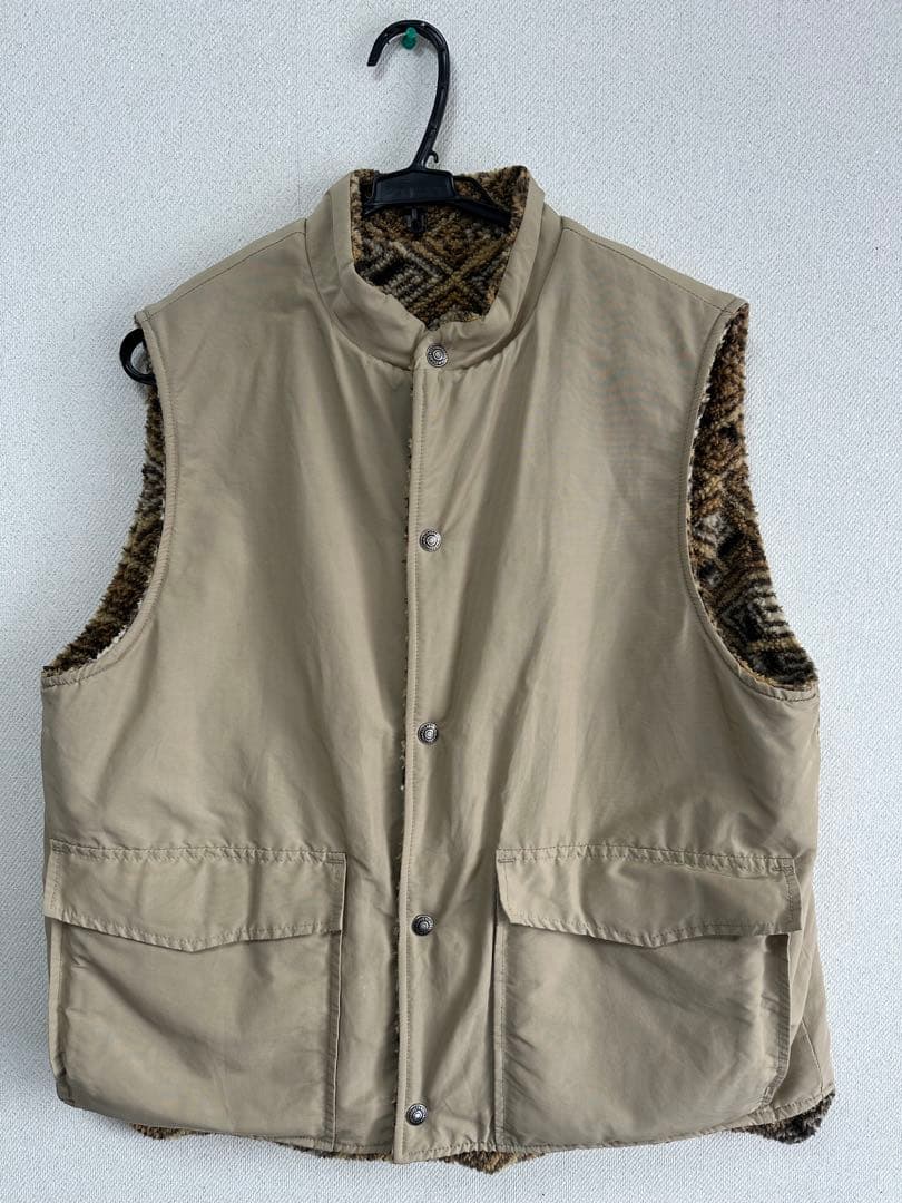 ok Slow リバーシブルベスト ベージュ