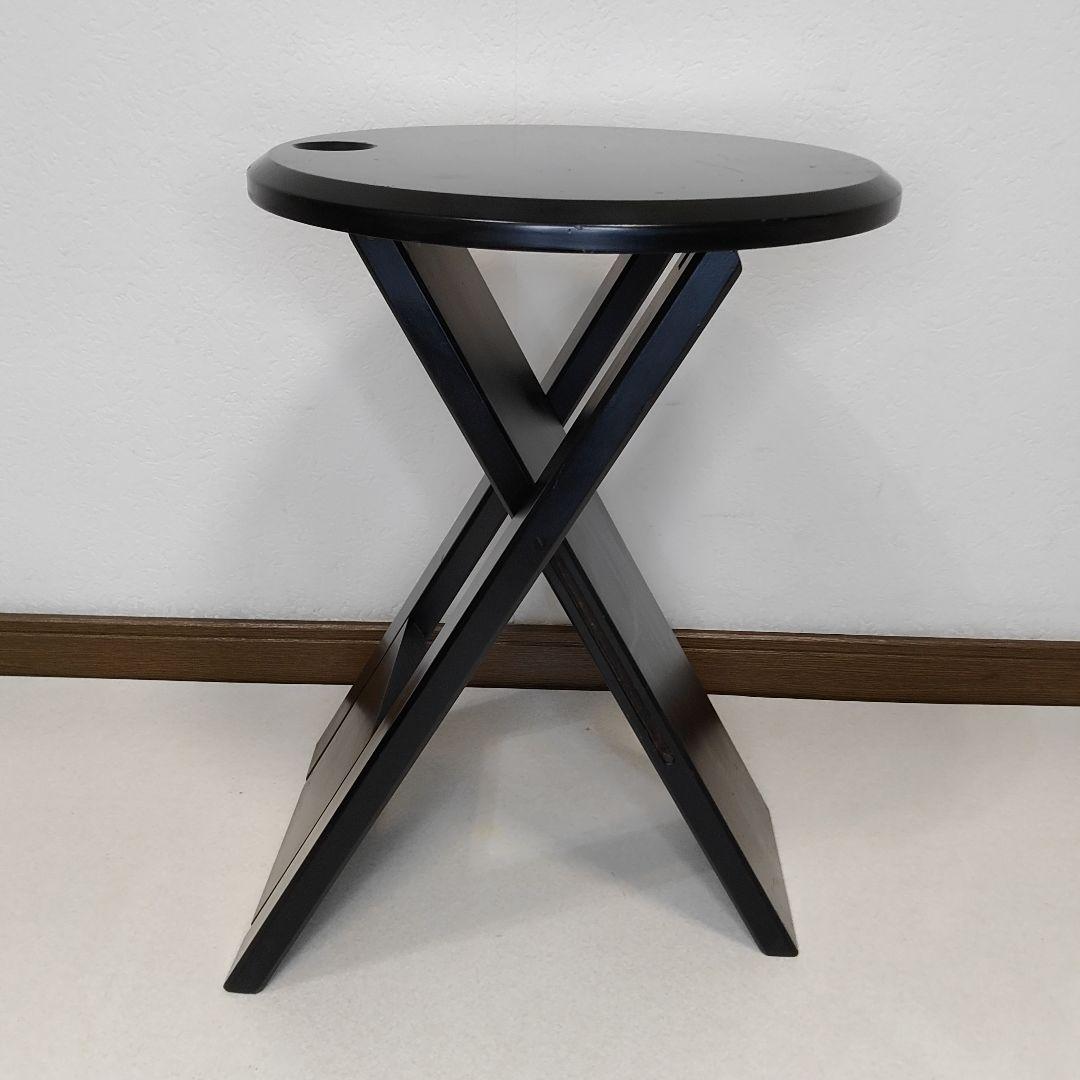 ヴィンテージ 木製フォールディング　スツール　椅子　ロジェタロン　フランス