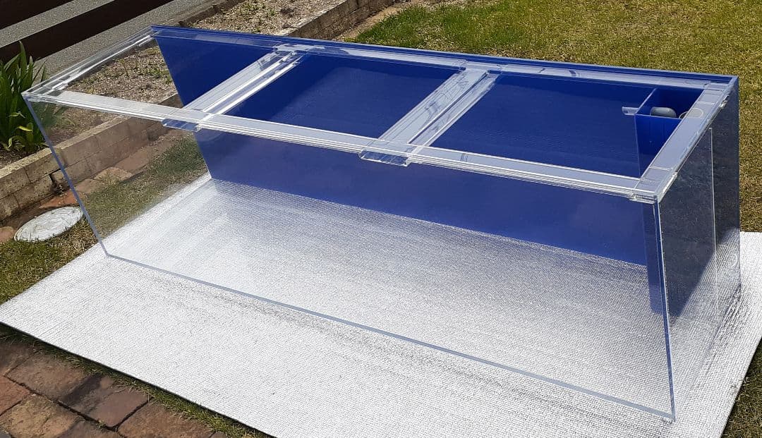 アクリル水槽 蓋付 1800 450 H550 背面オーバーフロー 中古 手渡し
