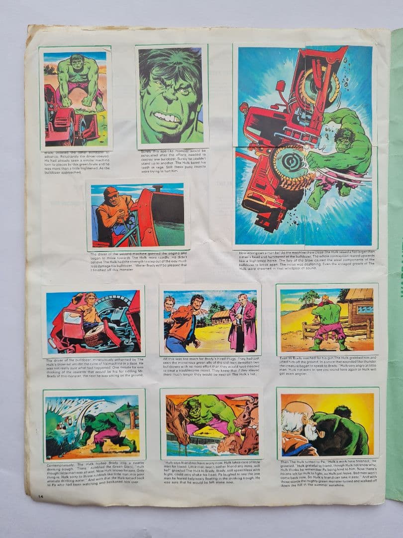その他 1979 Incredible HULK picture card album
