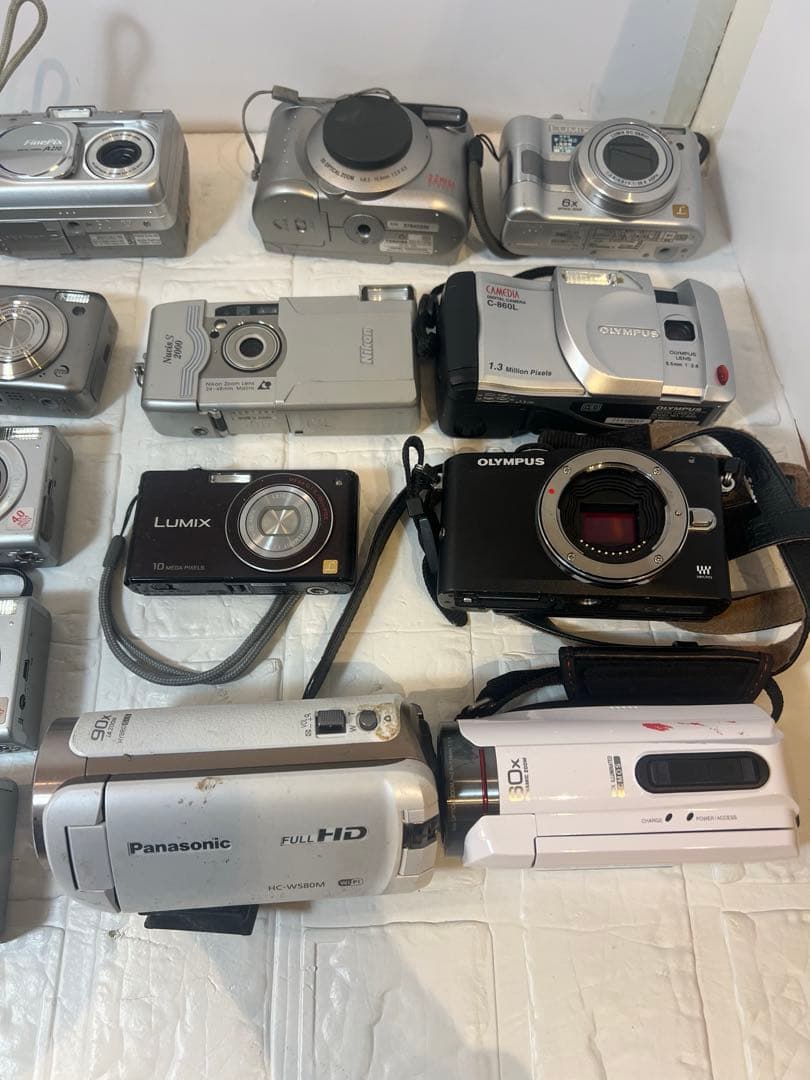 ジャンク品！まとめ売りデジタルカメラ その他 16台 ビデオカメラ2台動作未確認