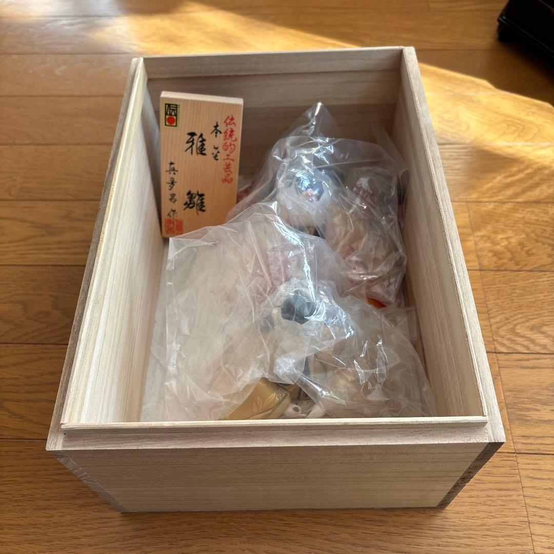 美術工芸　雛遊び￼御貝桶　雛人形