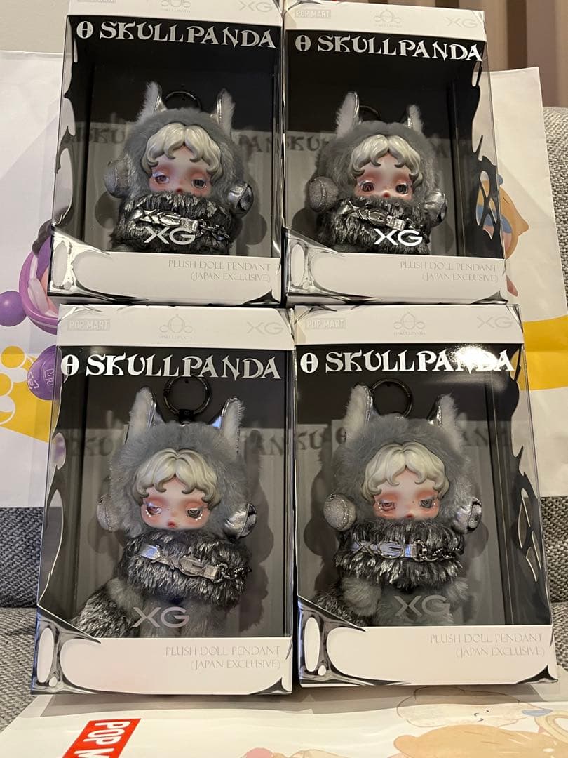 スカルパンダSKULLPANDA XGコラボ　POPMART 新品未開封 4個♪