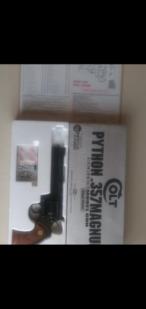 タナカワークス、、コルト、パイソン、6インチ、スチール、ジュピターフィニッシュ。