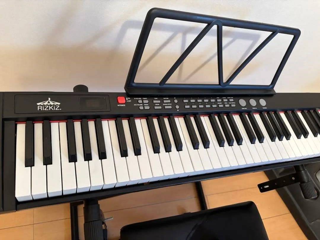 スリム電子キーボード　電子ピアノ