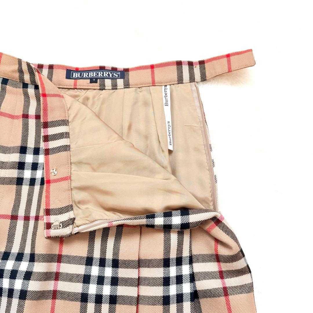 【希少】【美品】Burberry ノバチェック プリーツスカート　ヴィンテージ