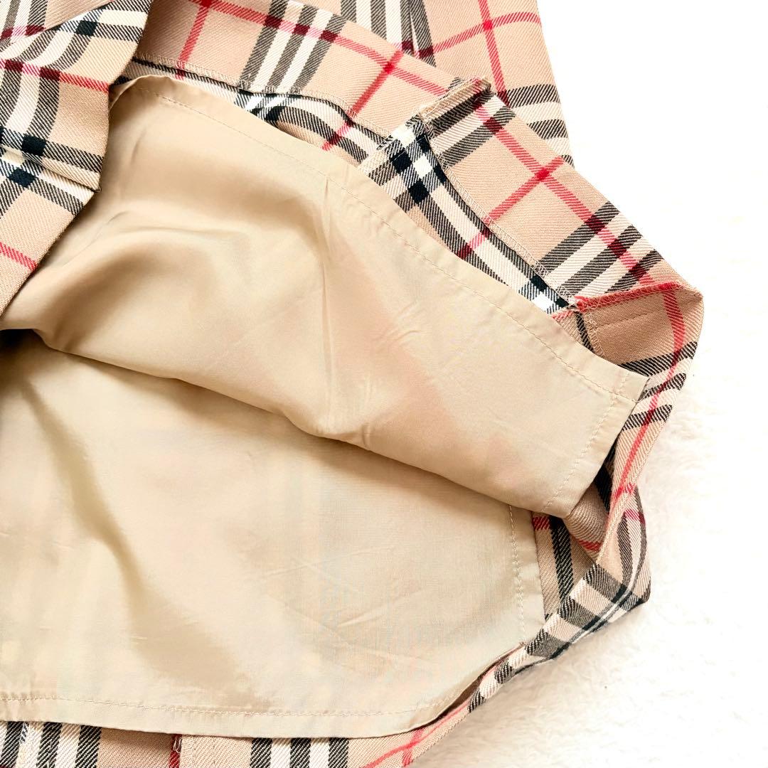 【希少】【美品】Burberry ノバチェック プリーツスカート　ヴィンテージ