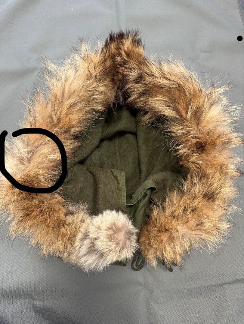 M-51 パーカー用フード　折れあり