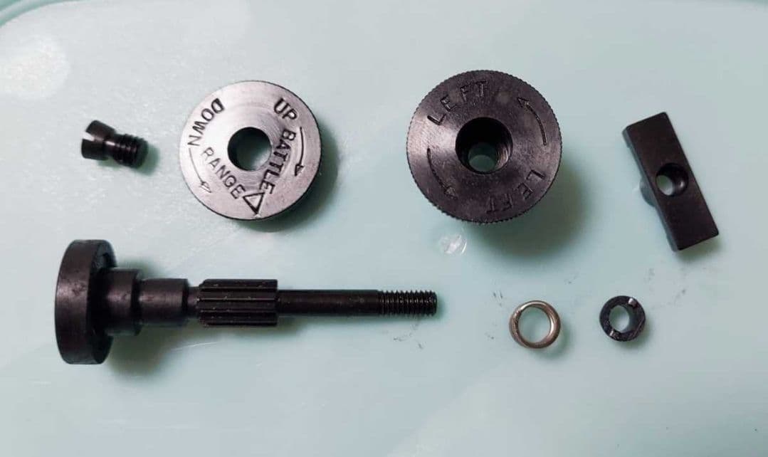 ICS電動ガンM1ガーランド用WW2型リアサイト アメリカ軍 第二次世界大戦