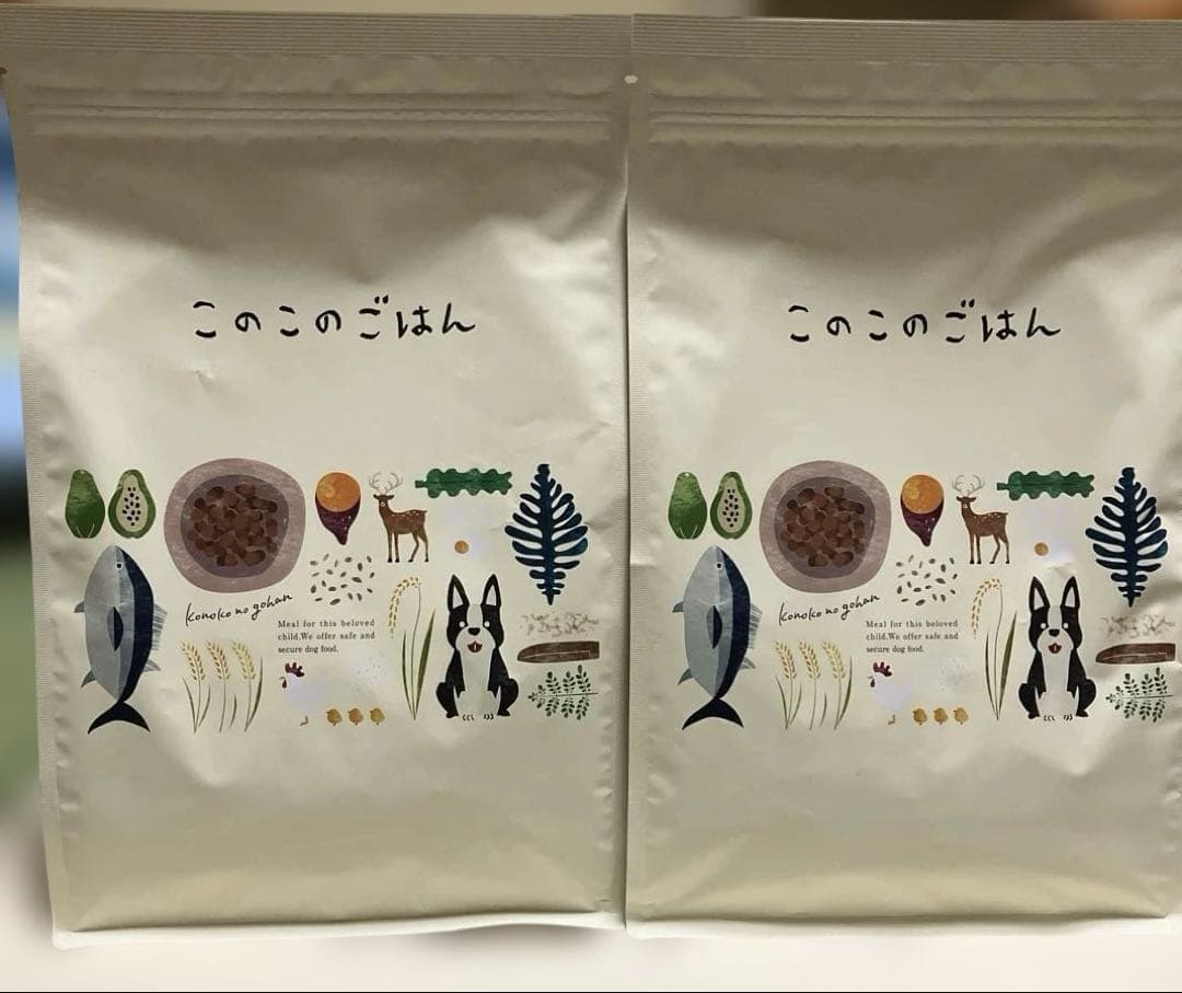 このこのごはん ドライフード1kg 2袋