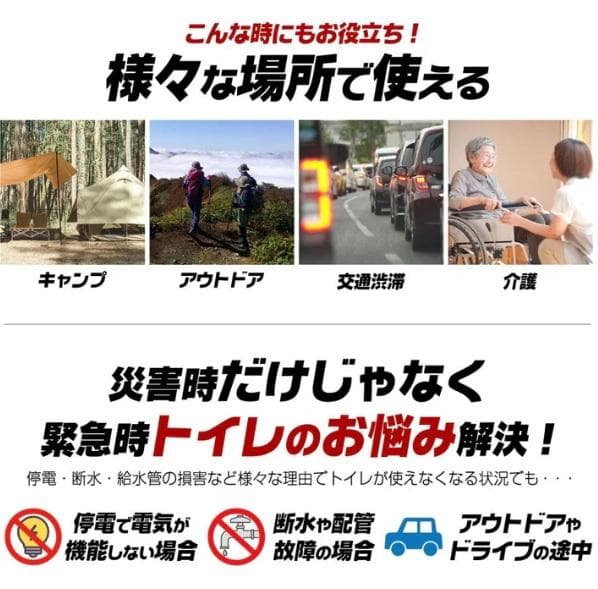 非常用トイレ3セット 180回分