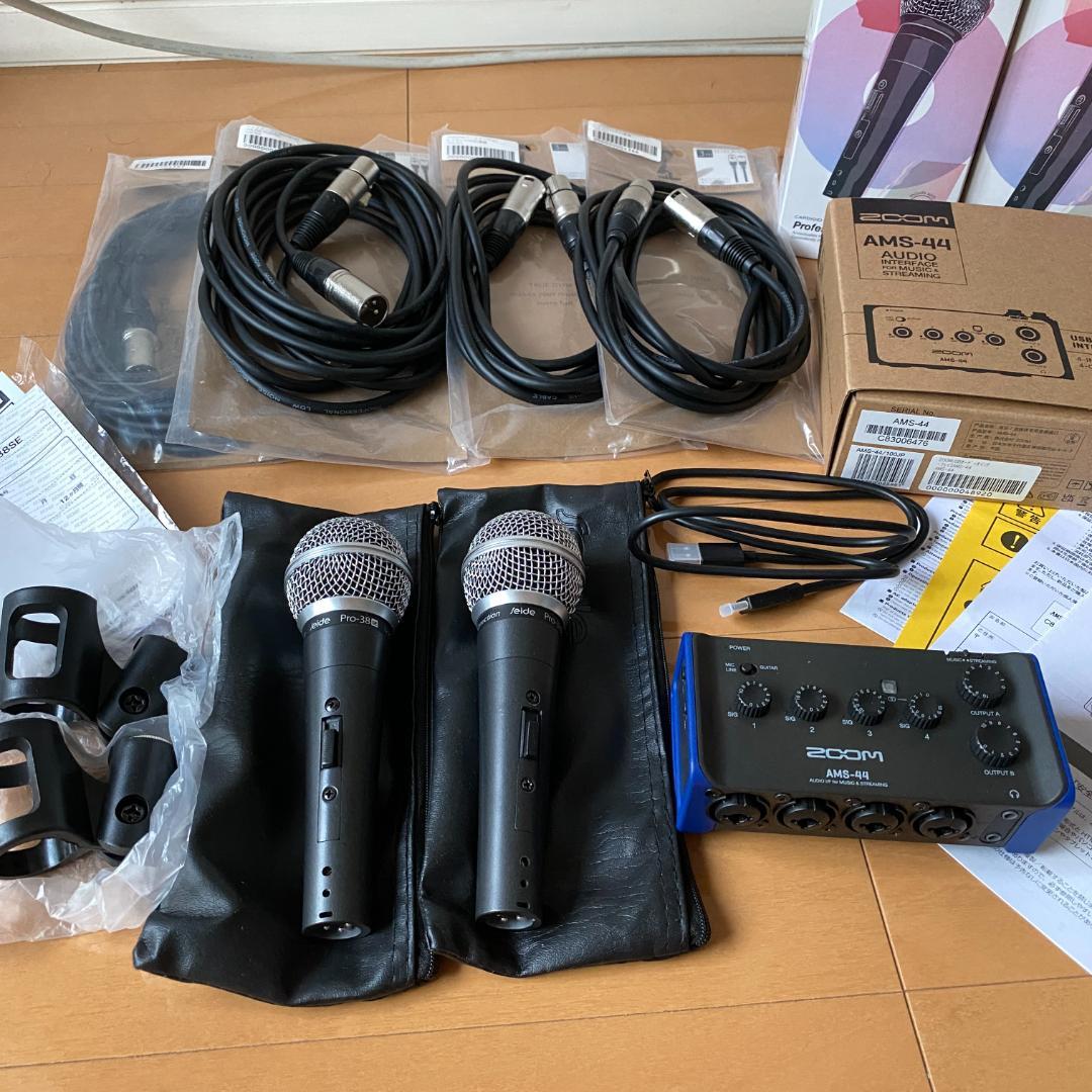 【美品・動作良好】ZOOMAMS-44オーディオインターフェイス配信録音用セット