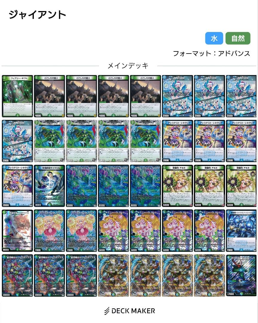 青緑ジャイアント　全国大会2024日本一決定戦優勝デッキ