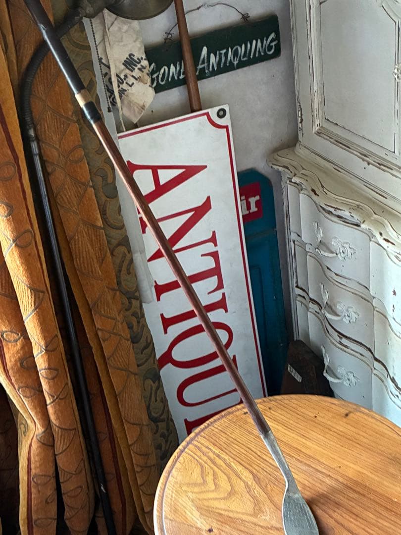 アンティーク　木製　ゴルフ　クラブ　ヒッコリー　アイアン　③ 100年　アメリカ