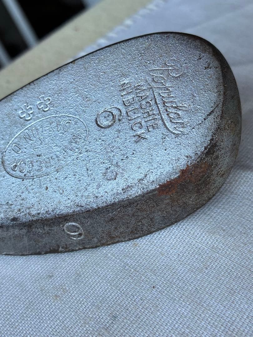 アンティーク　木製　ゴルフ　クラブ　ヒッコリー　アイアン　③ 100年　アメリカ