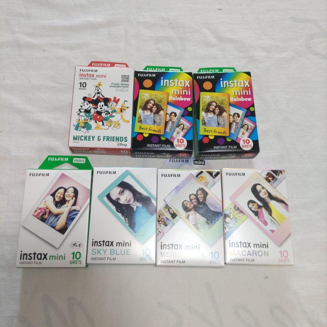 新品　チェキ　instax mini 10シート　ミッキー＆フレンズ　レインボー