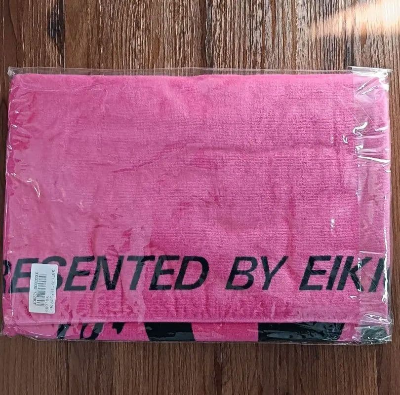 【新品未開封】矢沢永吉スペシャルビーチタオル　SBT（フデ）ピンク/黒　入手困難