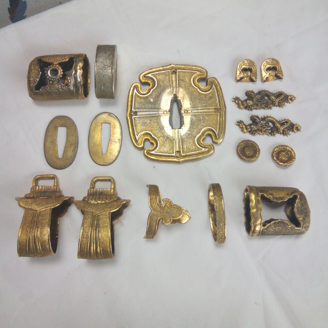 太刀金具セット。