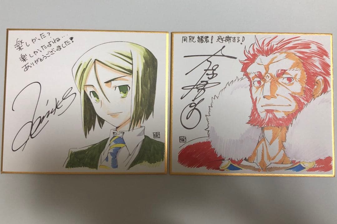 Fate/zero ライダー・ウェイバー 複製ミニ色紙 マチアソビ Vol.8