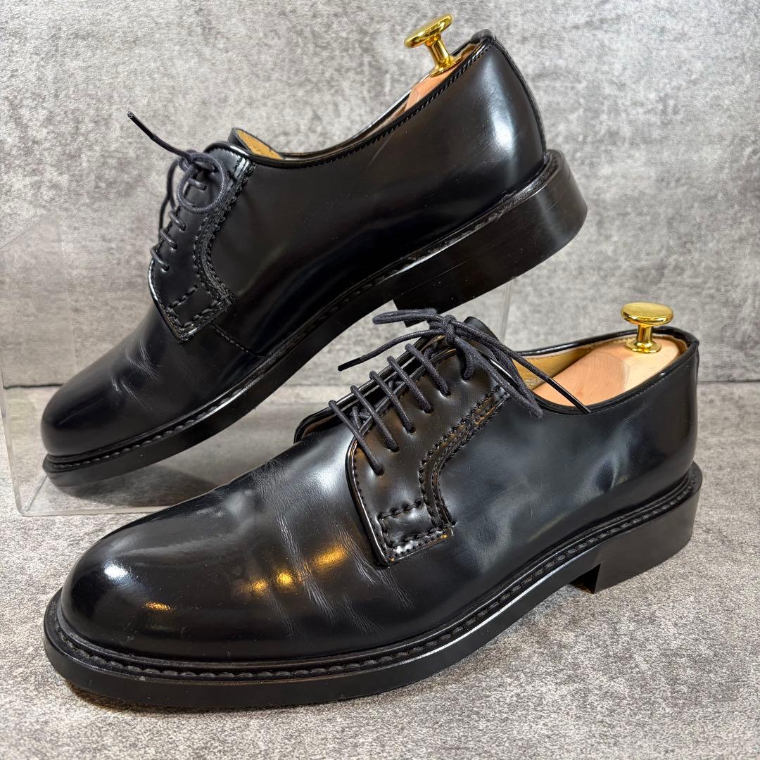 HARUTA ハルタ　ポストマンシューズ　レザー　プレーントゥ　黒　25.5cm