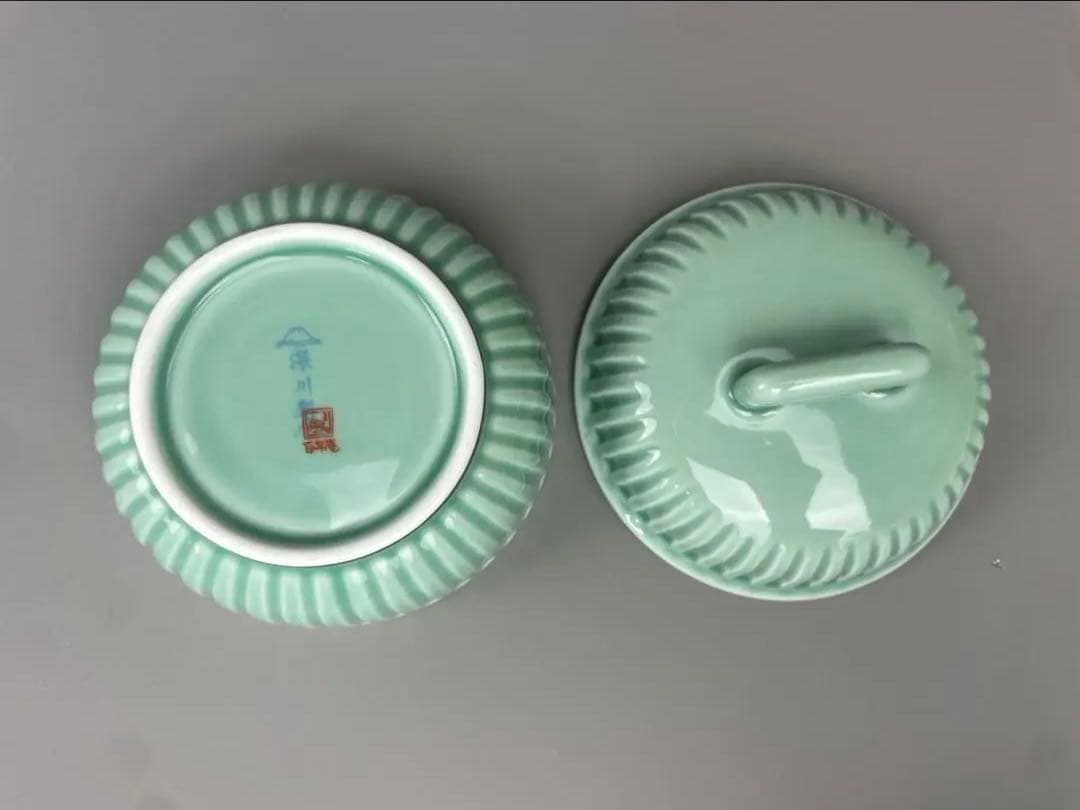 希少 未使用品 宮内庁御用達 深川製磁 百年庵しのぎ 4号 共箱付 廃盤品