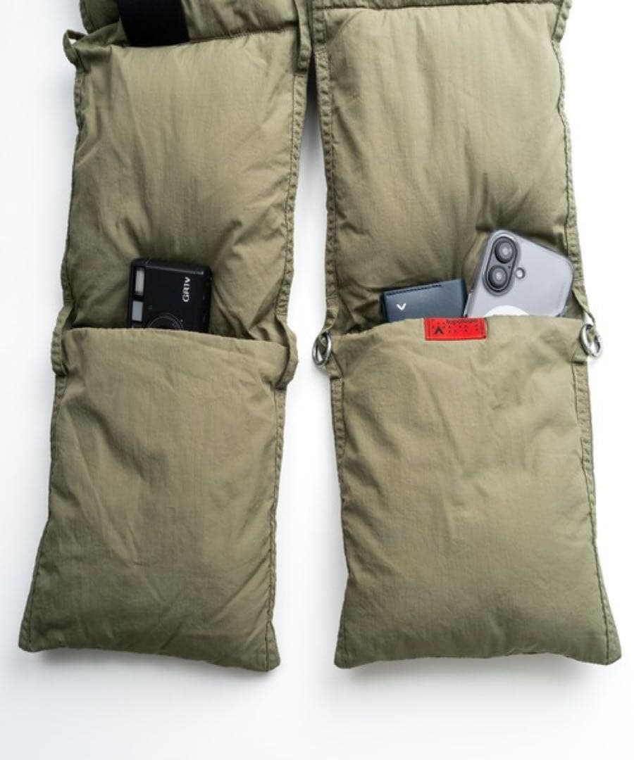 topologie マフラー Puffer Scarf モスグリーン