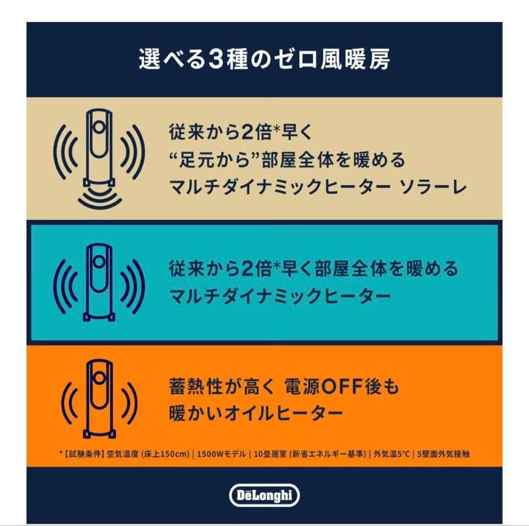 デロンギ　マルチダイナミックヒーター　MDHU15-PB