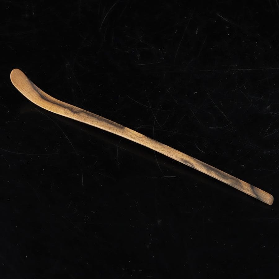 Y2916-4 茶道具 齋藤透 黒柿茶杓 共箱　　＃3