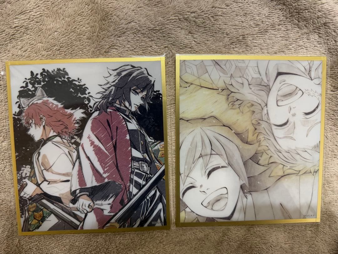 【新品】鬼滅の刃　アクリル色紙　WEBSHOPくじ　冨岡義勇　錆兎 B27