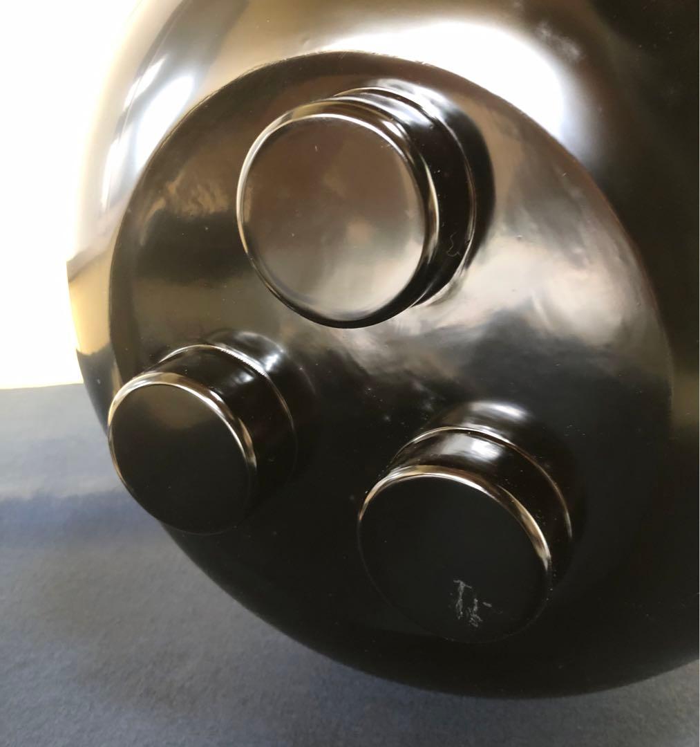 《R》真塗 面取土風炉 寄神崇白造 底瓦 前瓦 共箱 260109き2