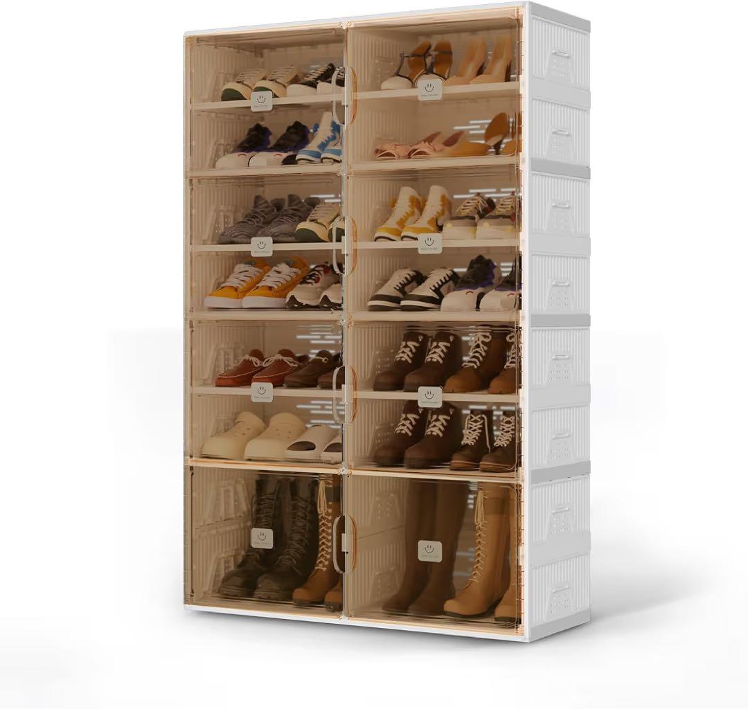 シューズボックス 靴箱 シューズラック 下駄箱 折りたたみ式 簡単組立 大容量
